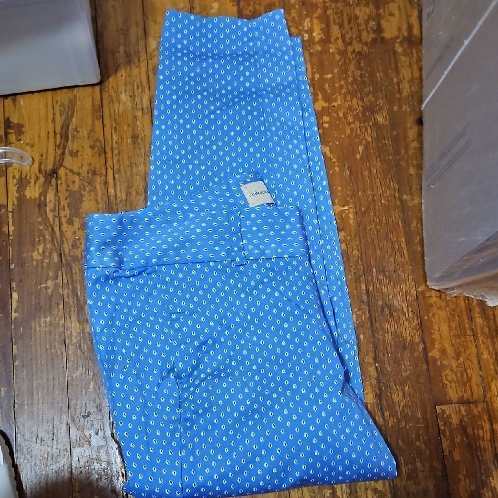 G.H. Bass & Co. Blue Patterned Fabric